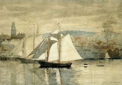 Two Sailboats by Winslow Homer